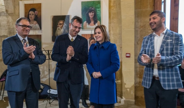 College Principal Mr. Victor Galea and Gozo's Minister Dr. Justyne Caruana