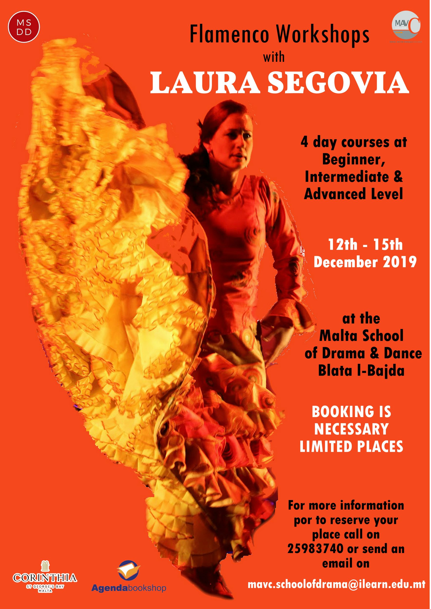 4 day Flamenco Courses 12-15 December